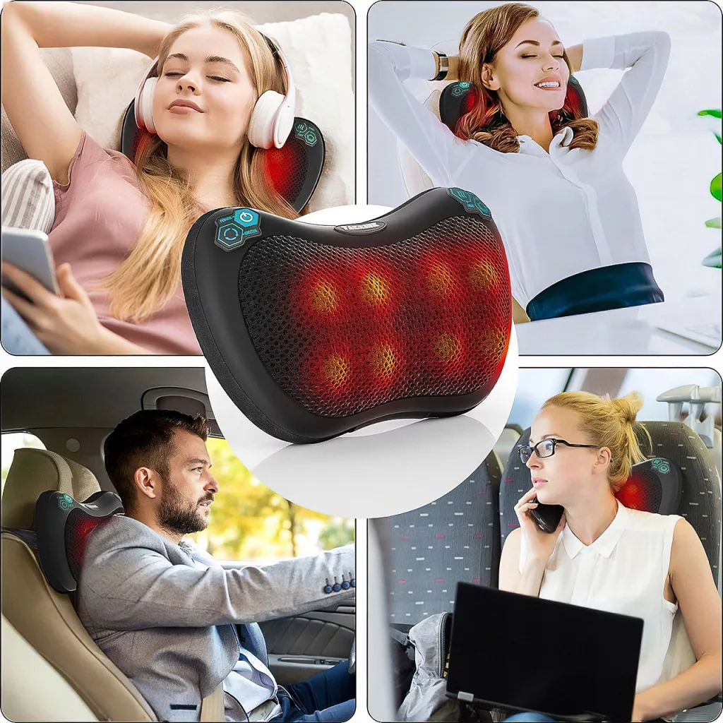 Sokoldalú használat shiatsu masszírozó párnával