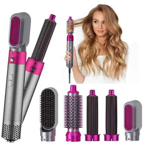 Forró levegős, cserélhető fejes 5in1-ben muntifunkciós hajformázó szett