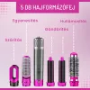 Forró levegős, cserélhető fejes 5in1-ben muntifunkciós hajformázó szett