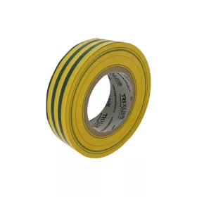 TR-IT 206 PVC szigetelőszalag 20m - zöld-sárga