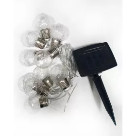 Napelemes lámpa 10 LED, meleg fehér színű