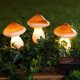 LED Szolár Dekor Gomba Lámpa – IP44 vízálló, napelemes kültéri világ DS006