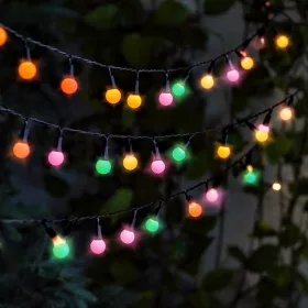   Napelemes kerti lampion LED függeszthető dekor szolár lámpa, 50 led, IP44, 7,9m