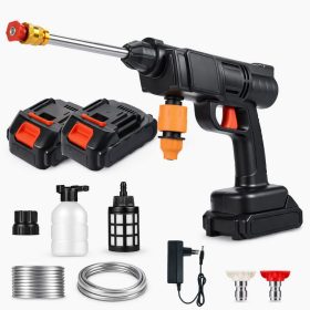   Akkumulátoros magasnyomású mosó 30Bar, vezeték nélküli, 500W, 2 db akkuval