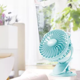   Hordozható Ventilátor csiptethető, USB,újratölthető akkumulátorral, 360 fok