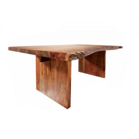 Kézimunkával készített vidéki stílusú étkezőasztal 270 x 110 cm, keményfa akác