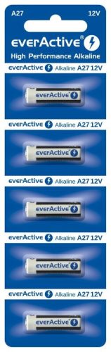 EverActive A27 riasztóelem (MN27, 27A) alkáli elem 12V B5