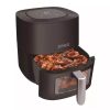 Royalty Line betekintőablakos forrólevegős sütő, air fryer, 6,5 literes, 1700w,