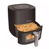 Royalty Line betekintőablakos forrólevegős sütő, air fryer, 6,5 literes, 1700w,