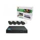 Full AHD CCTV 4 kamerás komplett biztonsági megfigyelő rendszer Full HD
