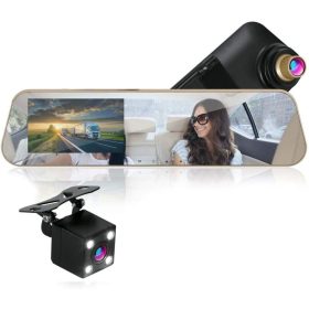   Visszapillantó tükörbe épített menetrögzítő és tolatókamera LCD kijelzővel