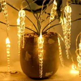   Karácsonyi LED Füzér Plastic melegfehér Elemes C2013 (20LED/2,85m/15cm)