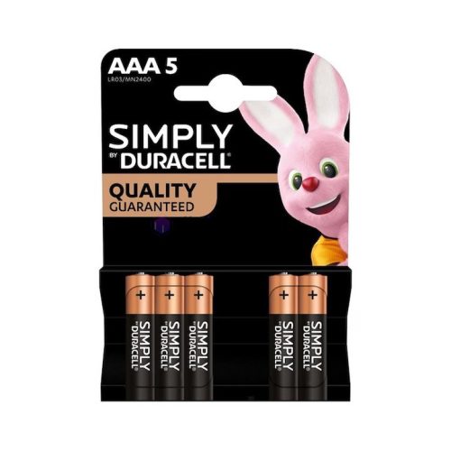 Duracell Simply mikró AAA elem 5 darab