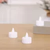 LED teamécses gyertya effektussal, fehér gombelemmel