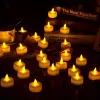 LED teamécses, gyertya, meleg fehér, gombelemmel