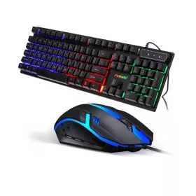   Világítós gamer billentyűzet (magyar) + egér Forev FV-Q305S fekete