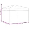 Összecsukható kerti pavilon, sörsátor 3x3m-es méretben - piros