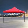 Összecsukható kerti pavilon, sörsátor 3x3m-es méretben - piros