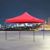 Összecsukható kerti pavilon, sörsátor 3x3m-es méretben - piros