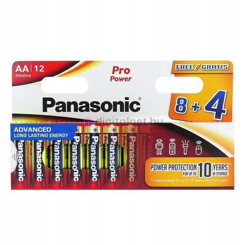 Panasonic Pro power LR06 AA Tartós ceruza B8+4