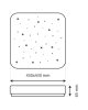 Állítható CCT 36W Modern Mennyezeti Lámpa 43x43 cm FLORA TR-604S LED