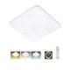LED mennyezeti lámpa TR-605S - FLORA 60W 5700lm 53x53cm CCT + távirányító