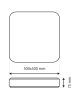 UNA 60W LED Mennyezeti Lámpa – 5700lm, 50x50cm, Állítható CCT (2700K-6500K)
