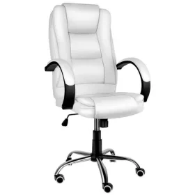   Fehér Forgószék – Eco Bőr, Állítható Magasság, TILT Funkció, Ergonomikus