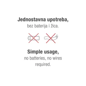 Kinetikus csengő éjszakai fénnyel, 36 dallam, 80 dB, 150 m hatótáv