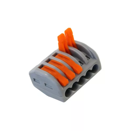 5-utas vezetékösszekötő szett, 0.2-4 mm2 32A, 250V/4kV, 10 db