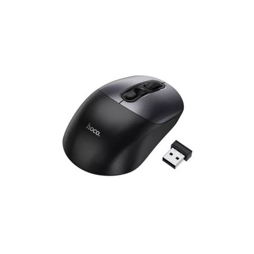 Hoco GM28 Vezeték Nélküli Egér - Ergonomikus kialakítás, fekete-grafit