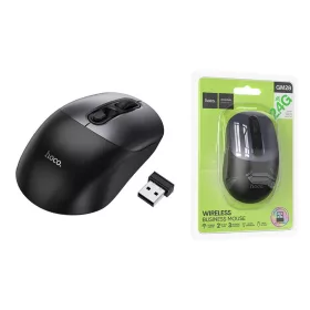   Hoco GM28 Vezeték Nélküli Egér - Ergonomikus kialakítás, fekete-grafit