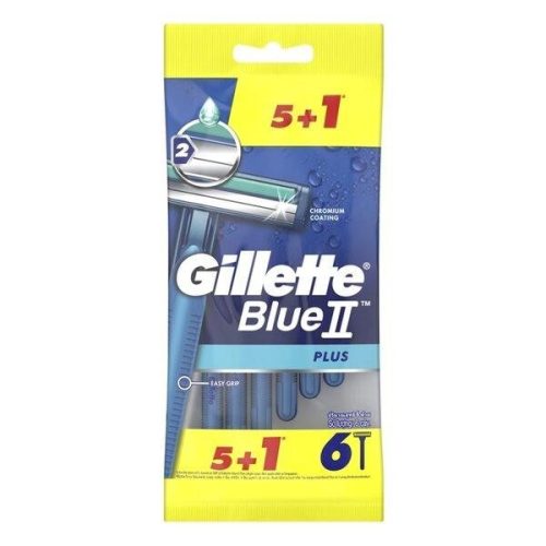 Gillette Blue 2 Plus eldobható borotva – 6 db / csomag