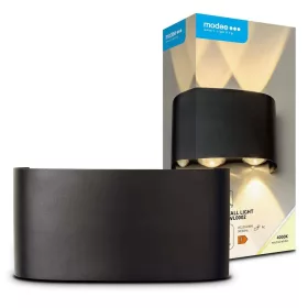 Modee LED Kültéri Fali Lámpa, 6W, 470 lm, IP65, Semleges Fehér, Fekete – LWL0002