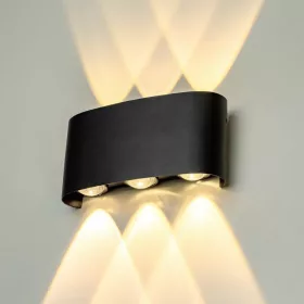   Modee LED Kültéri Fali Lámpa, 6W, 470 lm, IP65, Semleges Fehér, Fekete – LWL0002