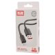 Earldom micro usb kábel 2.4A 100 cm fekete EC-183M