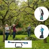 Akkus magassági ágvágó kefementes láncfűrész, metszőolló, 4 db akku, teleszkópos