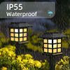 Napelemes LED gyeplámpa – IP65 vízálló kerti leszúrható lámpa meleg, automata