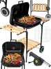 Faszenes kerti grill fújtatóval stabil szerkezet, levegőszabályozás, sütéshez