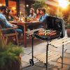 Faszenes kerti grill fújtatóval stabil szerkezet, levegőszabályozás, sütéshez