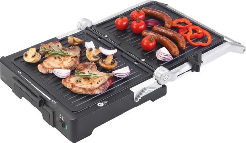 Deluxe kontaktgrill, 2000W, 3 funkció, állítható grilllap, tapadásmentes felület