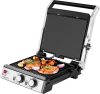 Kontaktgrill és gofrisütő 2000W, 4 sütési mód, tapadásmentes, dupla termosztát