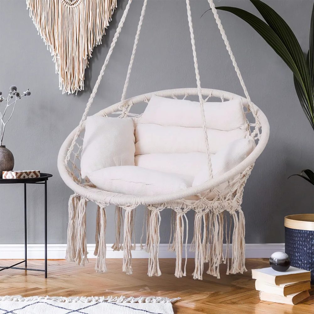 Boho stílusú függofotel képpel
