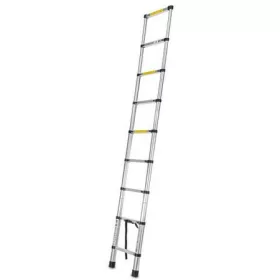   Összecsukható teleszkópos 3,2 m fém létra, 150 kg-ig terhelhető