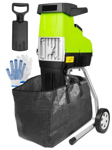 Elektromos ágdaráló 3500W, önbehúzó, forgóhengeres 60L zsákkal, kesztyűvel