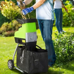   Elektromos ágdaráló 3500W, önbehúzó, forgóhengeres 60L zsákkal, kesztyűvel