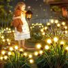 Napelemes szentjánosbogár 2 db x 10 LED Golyós Dekor, Melegfehér Fény, Alkonyérz