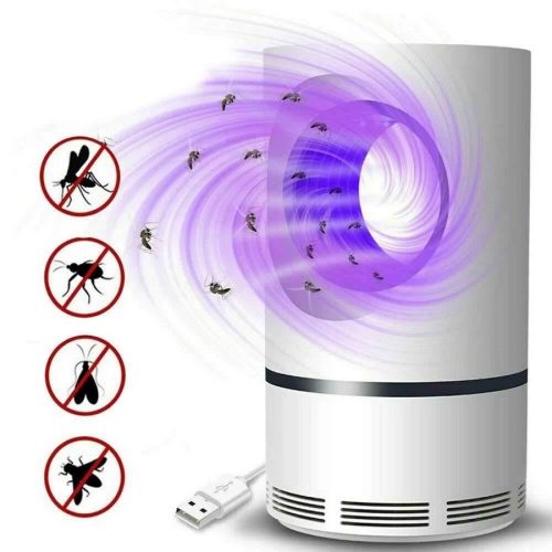 USB-s halk működésű szúnyogirtó LED fénnyel vegyszermentes, kompakt, 16 cm