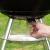 Grill Master faszenes kerti grill fedéllel - mobil, kerekes kivitel extra tároló