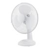 Zelux asztali ventilátor 30 cm átmérővel, 3 fokozat, oszcilláló, fehér színben